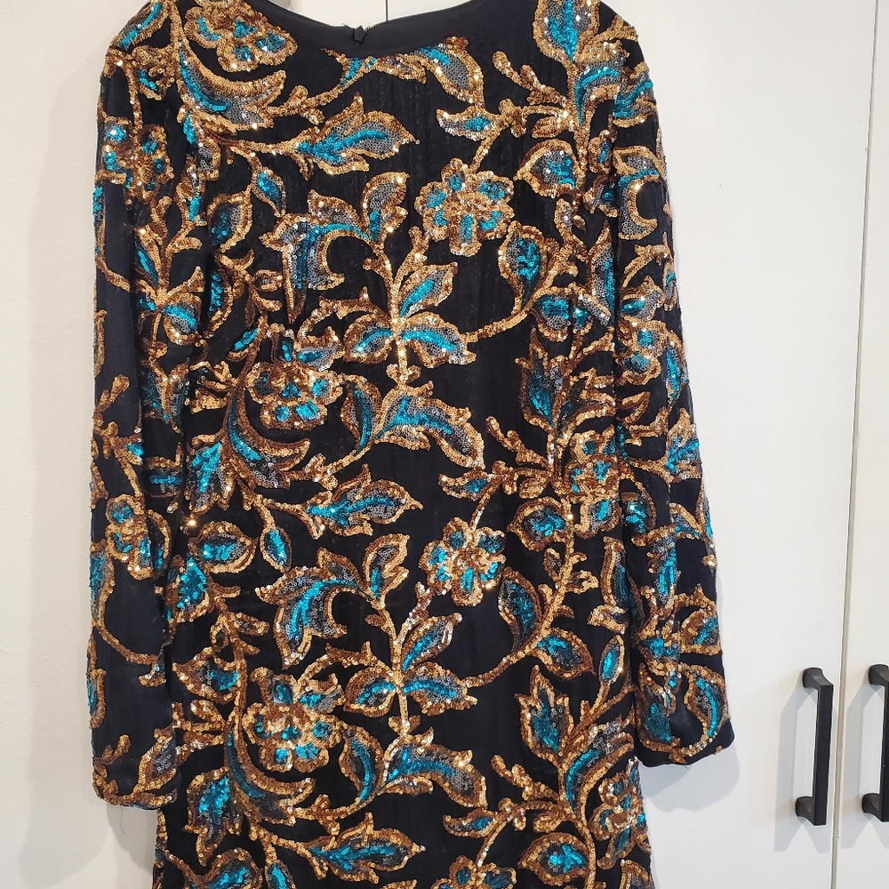 Dress the Population Naomi Sequin Lace Mini Dress - Picture 8 of 8